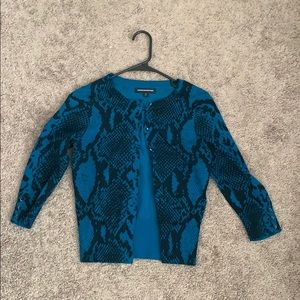 Blue and Black cardigan